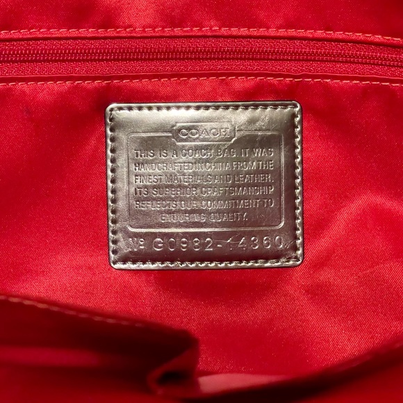 Coach Poppy Tote - Red and Black Plaid - Picture 6 of 6